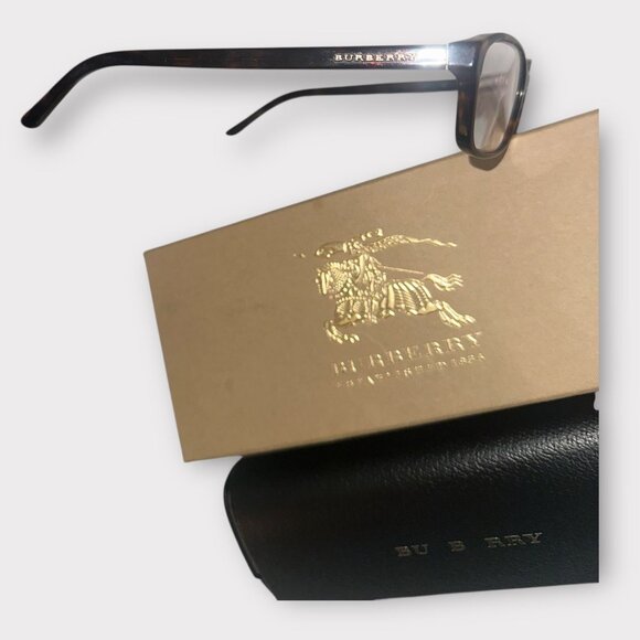 BURBERRY Square Frame Optical Glasses 0BE2272 3029 53mm Tortoise Rim Eyeglasses - Picture 7 of 9